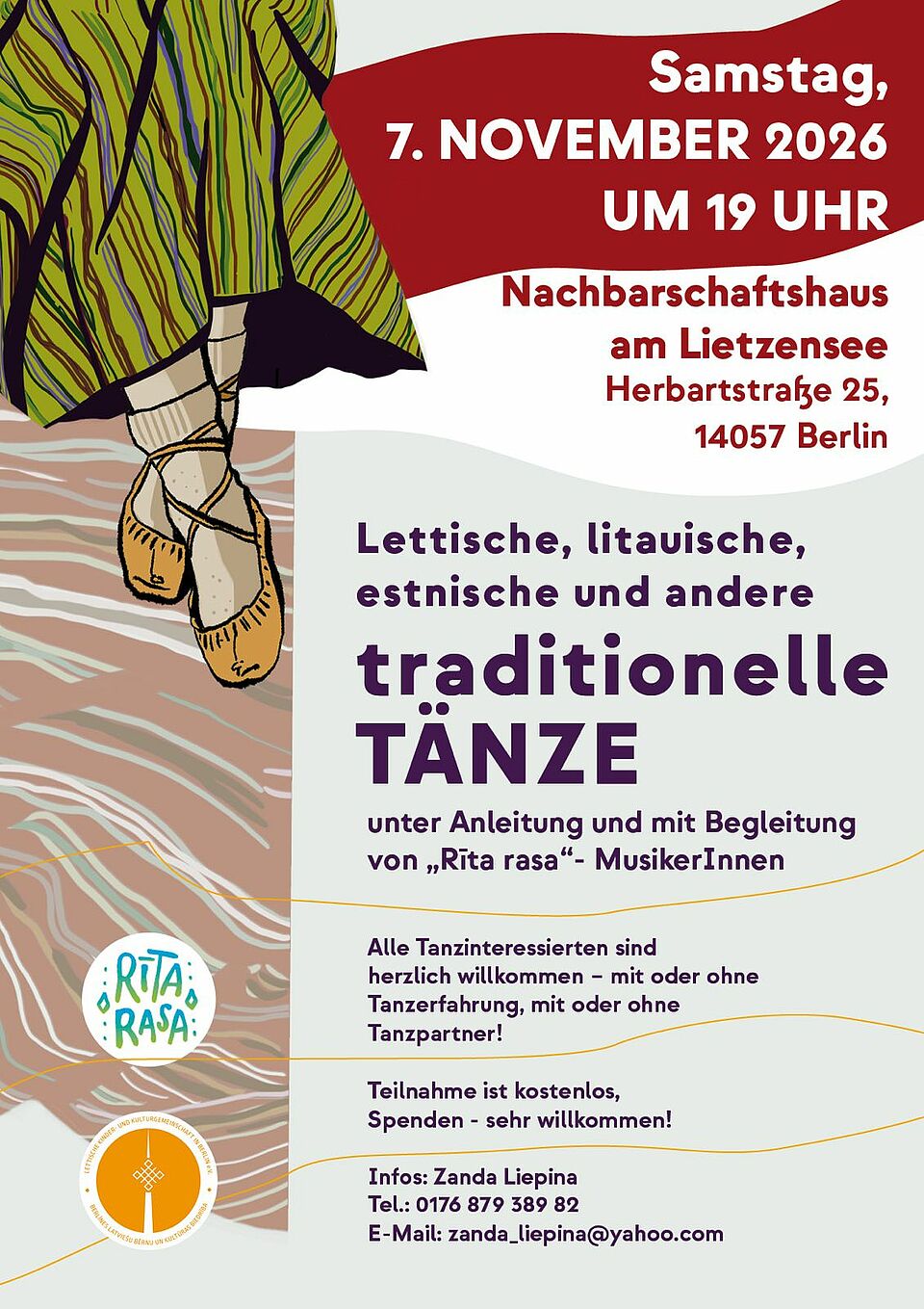 Einladung Rita Rasa - Traditionelle Tänze