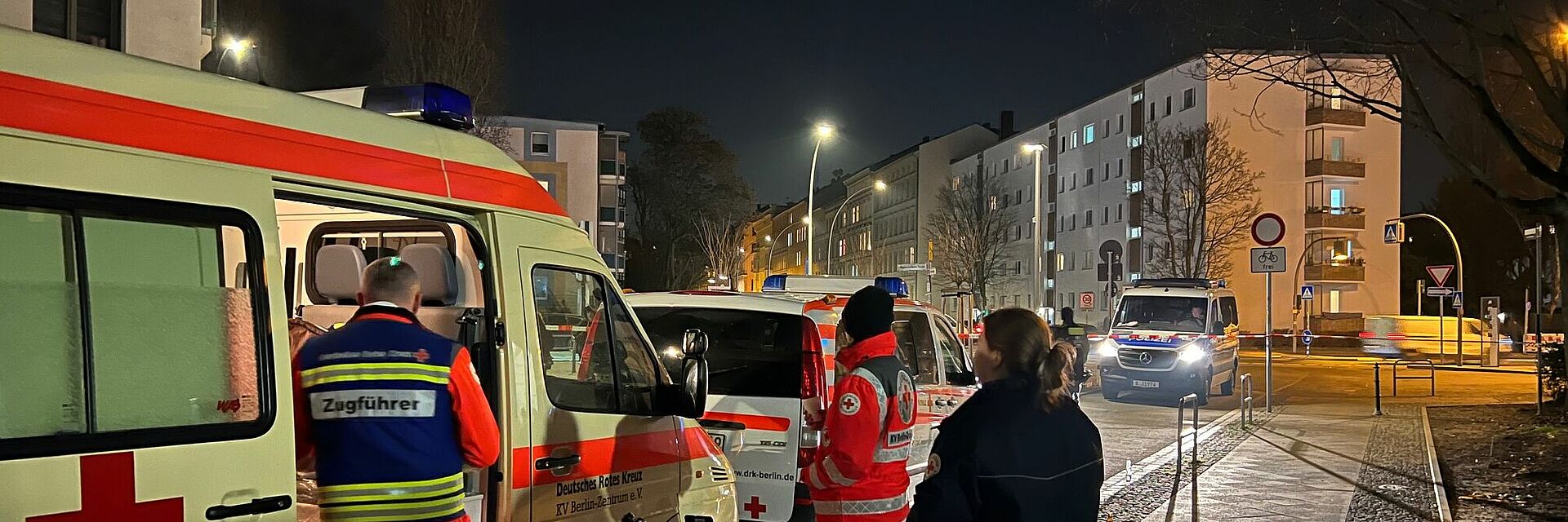 Helfer der SEG Betreuung im Einsatz